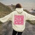thumbnail image 7 of Xudanell Crew Neck Sweatshirts Women Shell Print Hoodie for Women Cute Hoodies Cute Long Sleeve Graphic Clothes Beige XXXL, 7 of 7