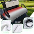 thumbnail image 5 of Golf Cart Seat Covers for 2 Seater, Red Gray Ombre Soft Microfiber Cart Seat Towel Blanket, Modern Gradient Abstract Art Absorbent Breathable Non Slip Bench Seats Protector for Golf Course 51"x31", 5 of 9