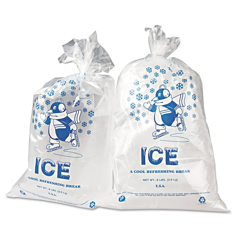 Ice Bags, 1.5 mil, 11 Ice Bags, 1.5 mil, 11