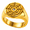 Gold, variant on Men's Spider Web Signet Ring, Stainless Steel Gothic, 15mm Face, US Sizes 7-12, Gift for Him