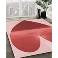 thumbnail image 2 of Ahgly Company Indoor Round Patterned Pastel Pink Area Rugs, 7' Round, 2 of 6