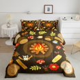 thumbnail image 1 of Erosebridal Happy Caming Comforter Sets King Size, Cartoon Flower Comforters & Duvets, Adventure Theme Decor, Reversible 3pcs, 1 of 7