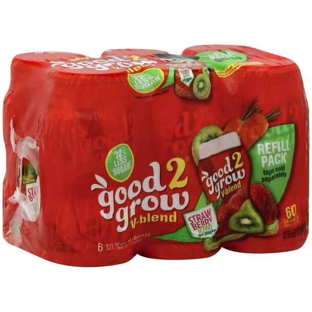 Good2Grow VBlend Strawberry Kiwi Juice, 6 fl oz, 6 pack, (Pack of 4