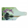 thumbnail image 1 of Spa Cutting Board, Spa with Spring Water Health Giving Properties Eastern Way of Getting Better Art, Decorative Tempered Glass Cutting and Serving Board, Wine Bottle Shape, Multicolor, by Ambesonne, 1 of 1