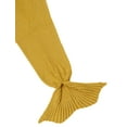 thumbnail image 3 of Burklett Four Seasons Crochet Mermaid Tail Sleeping Blanket,Deep/Luminous Yellow, 3 of 4
