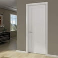 thumbnail image 3 of Shaker 1 Panel Solid Core White Interior Door Slab, 3 of 9