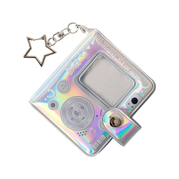 2Inches Minis Photo Album with Keychian Card Binder Photocard Holder with Pendants 32 Pocket Photocard Binder Album