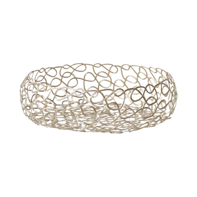 Creative Fruit Bowl Storage Tray Durable Iron Thickened And Upgraded Material Gold Home Organizer