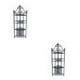thumbnail image 1 of Vogacara Estante de vino triangular, regalo para niños, juego de soporte de vino, Mini decoraciones para el hogar, suministro decorativo para Negro 2piezas, 1 of 6
