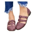 thumbnail image 3 of LSLJS Loafers for Women, Womens Flat Casual Single Shoe Ladies Comfortable Round Toe Buckle Strap Sandals, 3 of 5