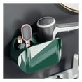 thumbnail image 1 of Soporte para secador de pelo de pared Sincero Con compartimentos desmontable color verde oscuro, 1 of 10