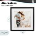 thumbnail image 4 of Stupell Industries Farmhouse Cowgirl Romance Couple Black Framed Print Under Glass, 13 x 13, by Tina LeCour, 4 of 8