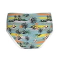thumbnail image 2 of Pofeuu Hawaiian Style Print Boy's Briefs Toddler Boys' Underwear, Organic Cotton, Comfort Briefs-Small, 2 of 7