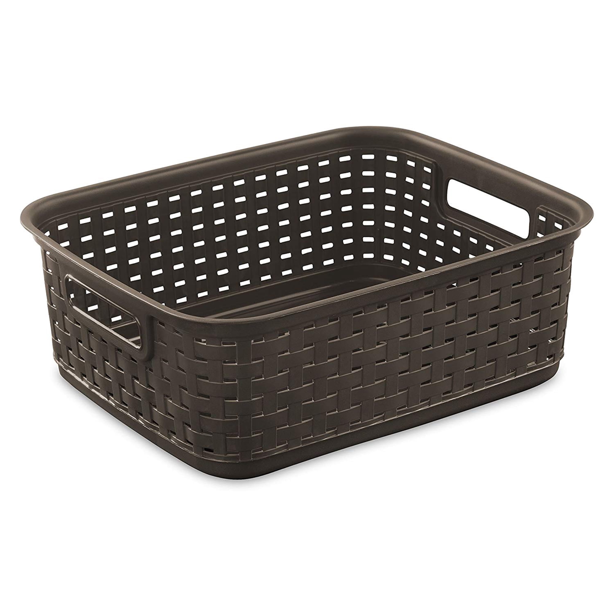 Sterilite Small 11 Inch Long Weave Storage Basket Organizer, Espresso (192 Pack) Sterilite Small 11 Inch Long Weave Storage Basket Organizer, Espresso (192 Pack) - 1