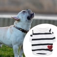 thumbnail image 3 of Stripe Pattern Pet Vest Dress-Up - Breathable Pullover Type Comfy Dog Clothes for Home Wear, 3 of 8