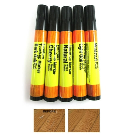 Furniture Touchup Markers Set Wood Repair Scratch Fillers Home 5 Furniture Touchup Markers Set Wood Repair Scratch Fillers Home 5 Piece Kit New