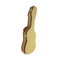 thumbnail image 2 of Bolsa de transporte para bajo eléctrico, funda de piel sintética resistente al polvo, funda rígida para guitarra, para cuerdas de repuesto, púas y amarillo, 2 of 8
