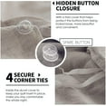 thumbnail image 3 of Simple&Opulence 100% Linen Duvet Cover Set with Washed-French Flax-3 Pieces Solid Color Basic Style Bedding Set-Breathable Soft Comforter Cover with 2 Pillowshams(Queen,Linen), 3 of 8