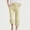 Shorts-199Yellow, variant on Gamivast Linen Pants for Girls Capri Straight Leg Mid Rise Drawstring Elastic Waist Breathable Vertical Striped Cropped Pants with Pockets Casual Daily Wear