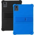 thumbnail image 2 of For Lenovo Tab M11 11 inch 2024 TB330FU Shockproof Soft Silicone Case Lightweight Anti-Slip Kids Friendly Protective Cover with Kickstand For Lenovo Tab M11 (TB-330FU/330XU) 11 inch - Black+Blue, 2 of 2