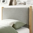 thumbnail image 5 of Modway Maven Twin Size Fabric Upholstered Platform Bed in Wheat Oak, 5 of 10