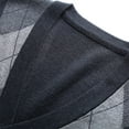 thumbnail image 4 of Xcmzpl Mens Argyle Sweater Vests V Neck Sleeveless Cardigan Vest Knitwear Button Down Sweater Vests Casual Dressy Cardigan Sweaters, 4 of 9