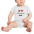 thumbnail image 2 of I Heart Hamiltonstovare Dog Funny Cute Baby Rompers Newborn Outfits (White, 18-24 Months), 2 of 5