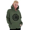 thumbnail image 4 of Wave Compass Ocean Sea Spiritual Unisex Plus Fleece Graphic Hoodie Brisco Brands 5X, 4 of 5