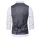 thumbnail image 4 of Chaqueta de Traje de Ocio de Bolsillo sin Cuello en V de Color Sólido sin Mangas, Trajes de Hombre de Ajuste Delgado para el Uso Formal Informal, 4 of 5