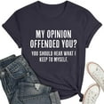 thumbnail image 4 of Womens Sarcastic T Shirts With Funny Sayings Novelty Graphic Tees For Women Long Women T Shirt Womens Athletic Tops Short Sleeve Ladies Shirt Long Sleeve Beaded Turtleneck Trashier Shirts Loose Womens, 4 of 4