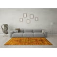 thumbnail image 3 of Ahgly Company Indoor Square Oriental Yellow Industrial Area Rugs, 6' Square, 3 of 4