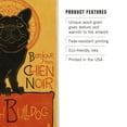 thumbnail image 3 of French Bulldog, Retro Chien Noir Ad Birch Wood Wall Sign (6x9 Rustic Home Decor, Ready to Hang Art), 3 of 5