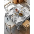 thumbnail image 6 of Black Grey Forest Table Cloth, Contemporary Silhouette Abstract Art Waterproof Tablecloth for Square Tables, Reusable Washable Fabric Table Cover for Restaurant Kitchen Dining Tables 54"x54", 6 of 6