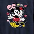 thumbnail image 3 of Disney - Mickey Minnie Heart Graphic Long Sleeve Fleece Sweatshirt, 3 of 5