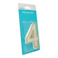thumbnail image 3 of Vela glitter oro No 4 Way to Celebrate Blanco con glitter oro 1 pieza, 3 of 4