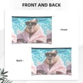 thumbnail image 2 of Hirioo Island Vacation Guinea Pig for Paper Reusable Cosmetic Bag Zipper Encouragement Travel Pouch Toiletry Bag for Women Girls, 2 of 7