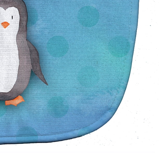 Carolines Treasures BB7376BIB Polkadot Penguin Watercolor Baby Bib