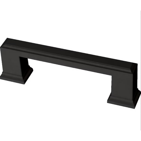 Brainerd P44269W-FB Flat Black 3" & 3 3/4" Classic Rectangle Cabinet Drawer Pull