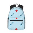 thumbnail image 1 of Disketp Syringe And Red Cross Mochila Ligera Clásica con Múltiples Bolsillos, Mochila Casual para Hombre y Mujer, Ideal para Escuela, Trabajo y Viajes, 1 of 6