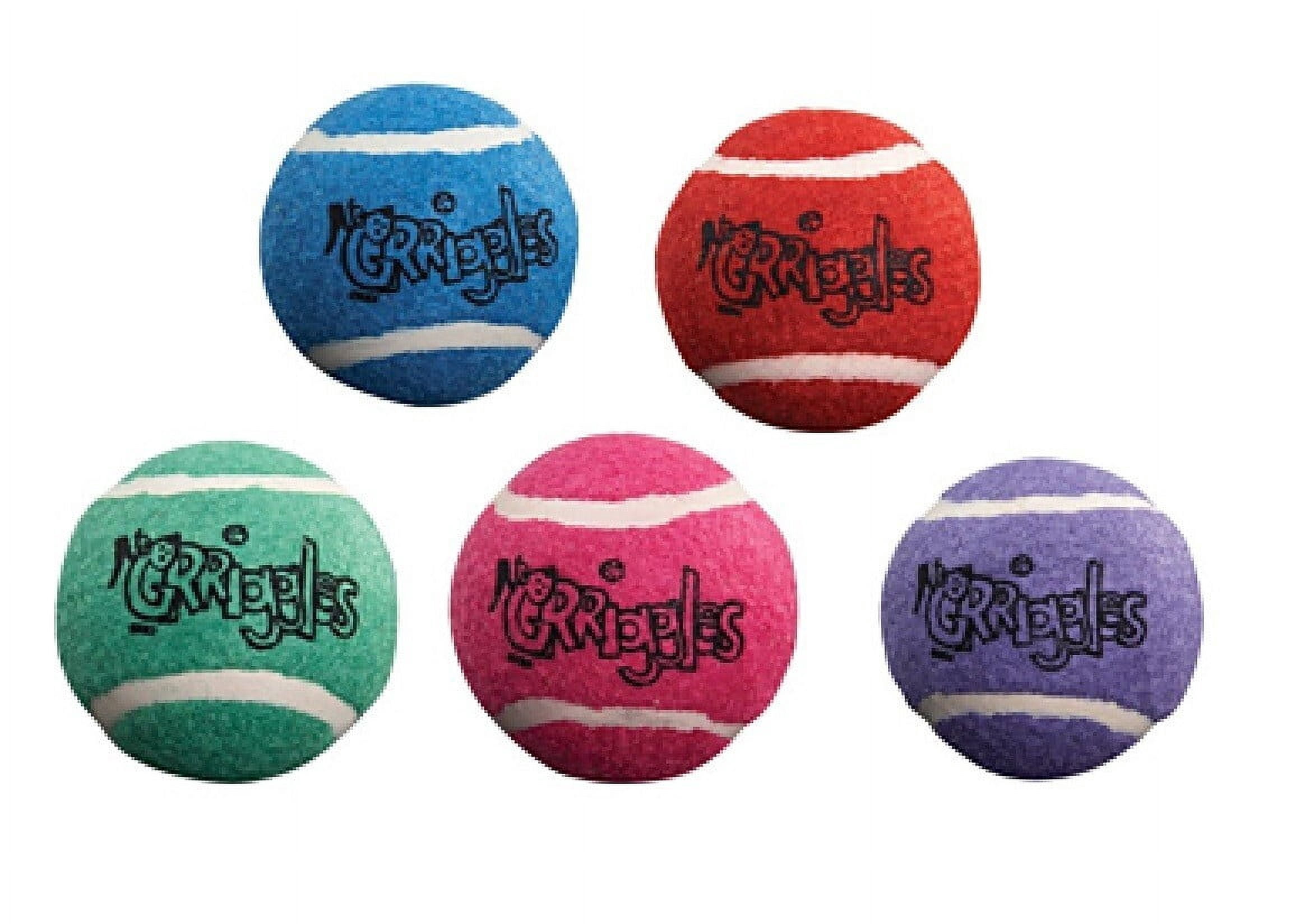 Bulk Tennis Ball Dog Toys Bright Colorful Durable Fun Fetch Chase Chew 2.5 inch (25 Balls)