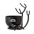 thumbnail image 3 of Grandslam Deluxe Shaving Kit for Men, 3 in 1 Shaving Set Includes Shaving Brush, Stainless Steel Shaving Bowl and Razor & Brush Holder, Black Set, 3 of 7