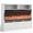 White, variant on Afuera Living White Fluted TV Stand with 50-Inch Electric Fireplace