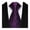 Purple, variant on Business Tie Square Geometric Design Solid Color Smooth Satin Formal Tie Casual Necktie Street Events Weddings Accessories