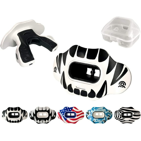 COOLLO Sports Lip Guard Mouthguard MAXX/ Might Football & High Impact Sports Lip Protector Adults & Youth (Strap Included)