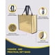 thumbnail image 3 of 12 bolsas de regalo doradas con asas, bolsas de comestibles brillantes no tejidas, bolsas de regalo grandes reutilizables, bolsas de recuerdo de fiesta 13 x 4,5 x 11 pulgadas, 3 of 5