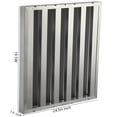 thumbnail image 6 of EastVita Commercial Hood Filters 19.5W x 24.5H Inch, 430 Stainless Steel 6 Grooves Range Hood Filter for Kitchen Exhaust Hoods, Pack of 6, 6 of 6
