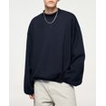 thumbnail image 6 of Women's Solid Sweatshirt Baggy Fashion Hoodies Crewneck Drop Shoulder Sleeve Pullover, 6 of 6