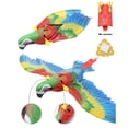 thumbnail image 6 of Electric Hanging Simulated Bird Cat Toy - , Parrot Design, 360 Rotation, Sound/Light, Battery-Powered (Batteries Not Included), 6 of 6
