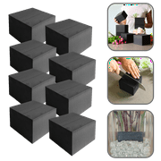XCEL Floral Foam Block Unlike Any Other - Reusable Floral Blocks Flower Foam for Artificial Flower Arrangements (Black - 4" x 4" x 3" (8 Pack)