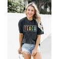 thumbnail image 4 of VILOVE Women Summer Tops Teacher Shirts Back to School Graphic Tees Crew Neck Short Sleeve T-Shirt, 4 of 5